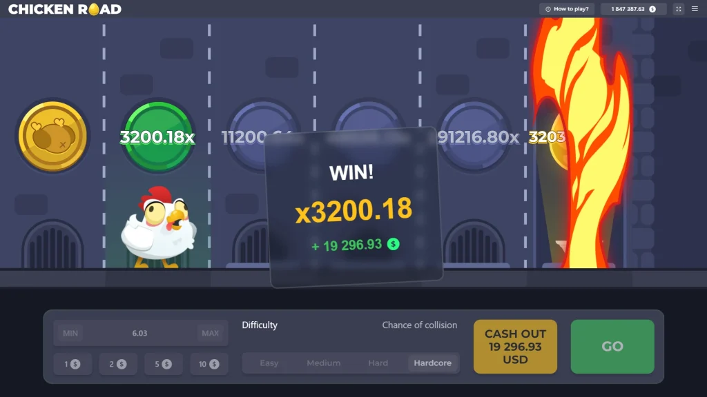 Chicken Road Gameplay Screenshot 2.